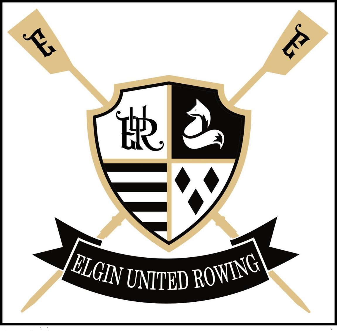 Sticker USA Elgin United Rowing