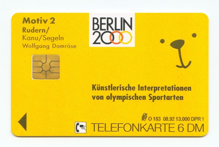tc ger o 183 08.92 berlin 2000 artist s interpretation of olympic sports no. 2 reverse 