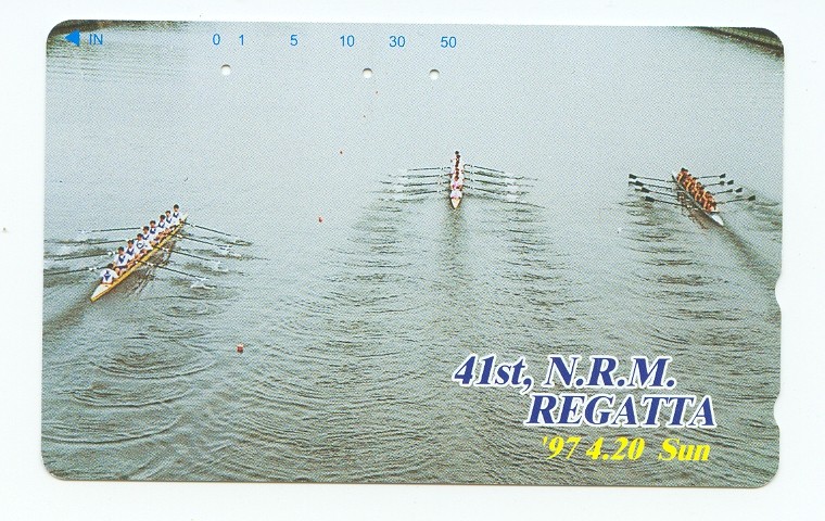 tc jpn 1997 41st n.r.m. regatta three 8 racing on regatta course 