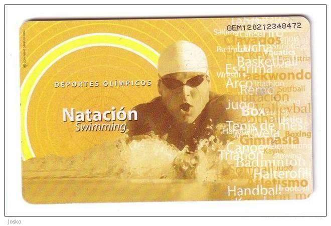 TC VEN 2004 Olympic Games Swimming gold yellow colour with inscription Remo