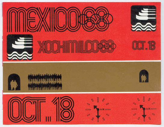 ticket mex 1968 og mexico oct. 18th semifinals