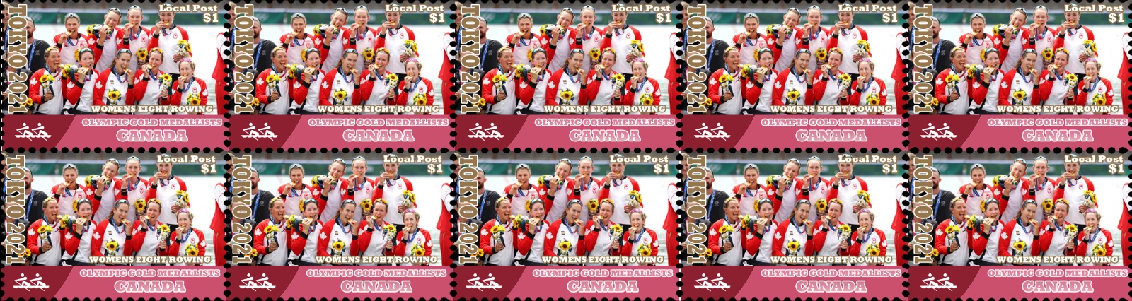 Cinderella AUS OG Tokyo 2020 W8 gold medal winner crew CAN