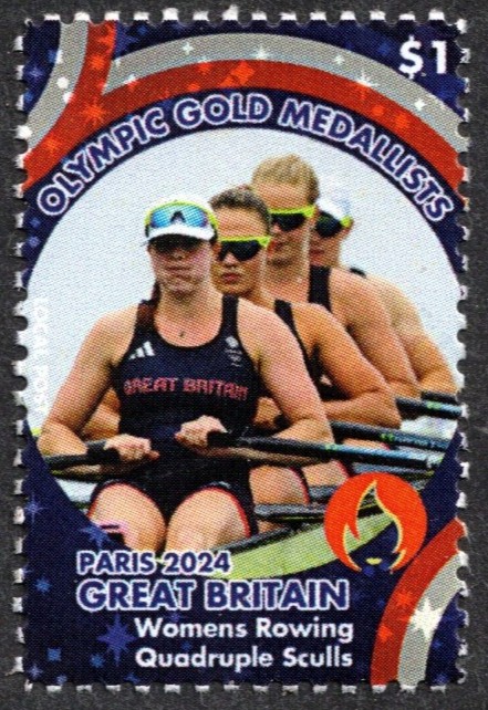 Cinderella AUS OG Paris 2024 W4x gold medal winner crew GBR 1