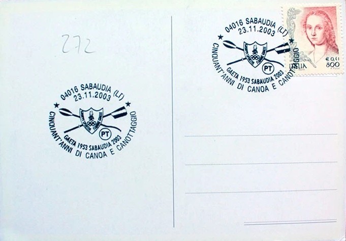 PC ITA 2003 Sabaudia 50th anniversary of RC Flamme Gialle reverse