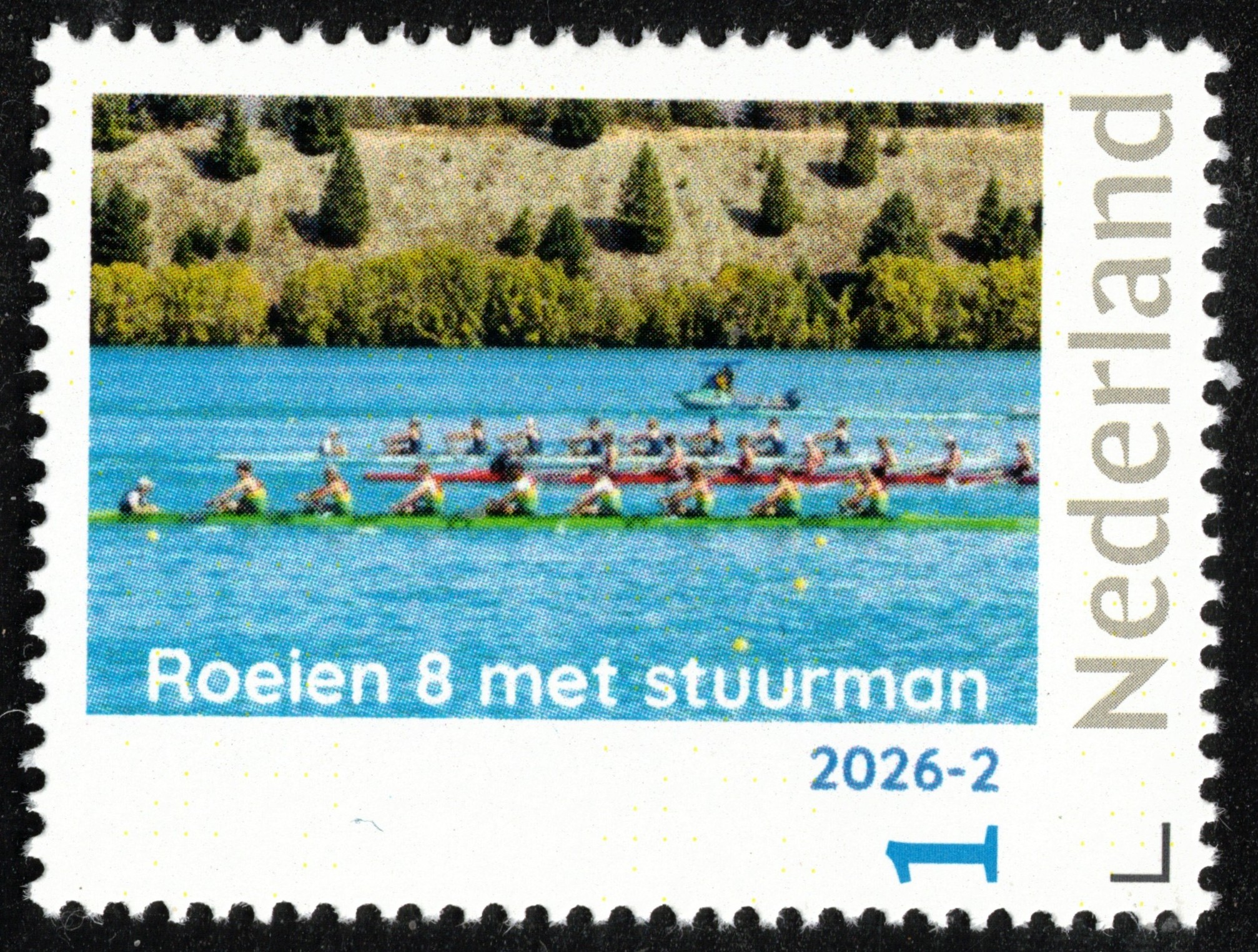 Stamp NED 2026 2 Roeien personalized issue three 8