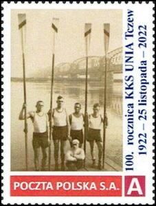 Stamp POL 2022 personalized 2 KKS UNIA Tczew centenary II